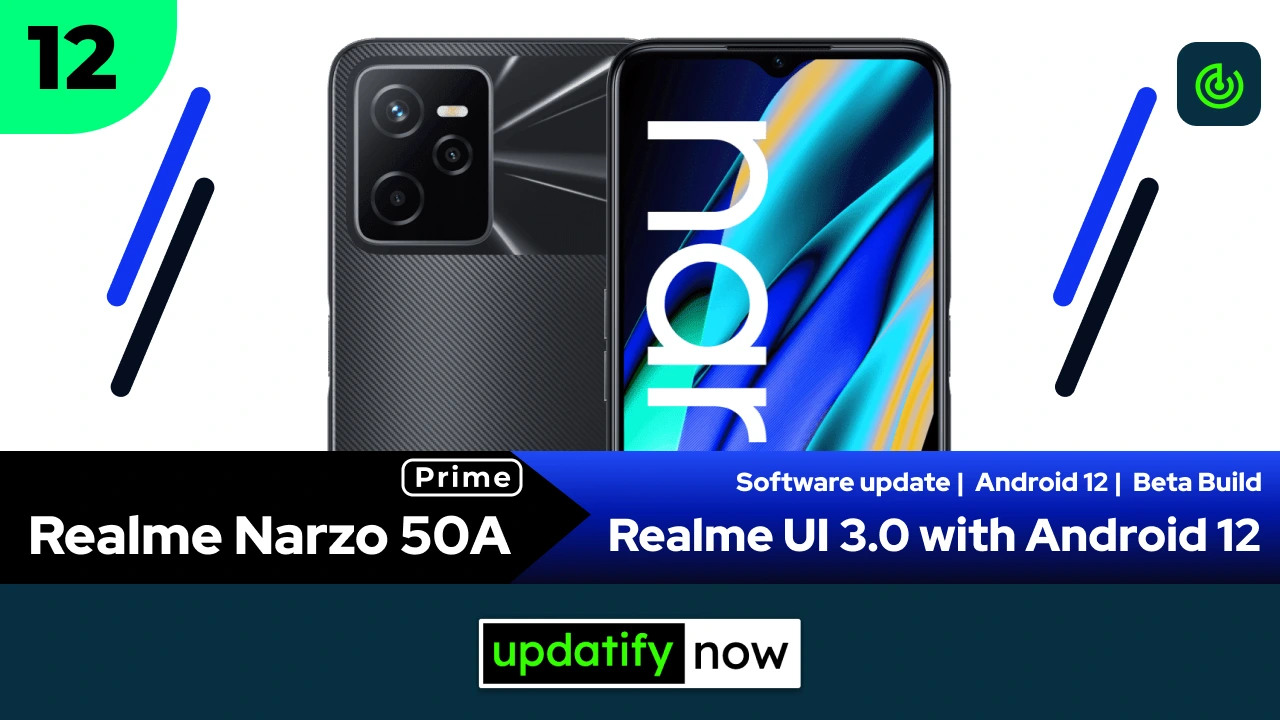 Realme Narzo 50A Prime Realme UI 3.0 with Android 12 - Early Access